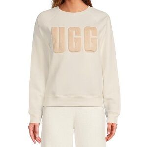 UGG Cream Sweater with Tan Logo